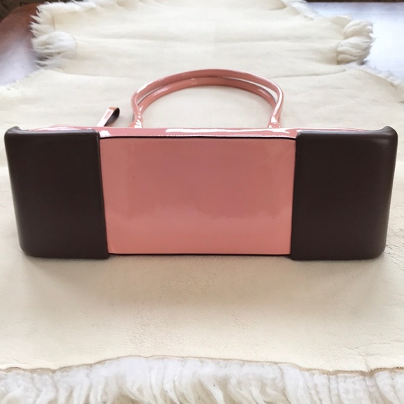 Rare Prada Patent Leather Pink & Brown Bag - Picture 5 of 17